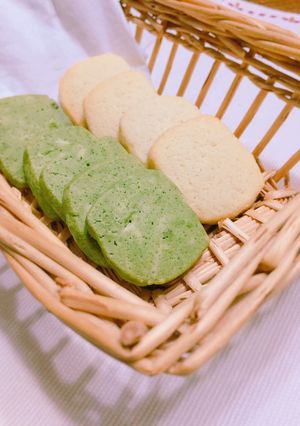 簡単♪さっくりクッキー（プレーン&抹茶）-レシピのメイン写真