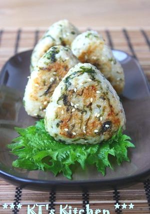 とまらない～！シソ味噌マヨの焼きおにぎり-レシピのメイン写真