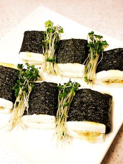 おつまみに♪はんぺんのわさび漬け海苔巻き-レシピのメイン写真