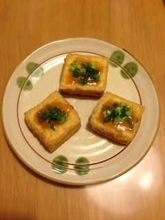 厚揚げの田楽味噌ネギ乗せ☆-レシピのメイン写真