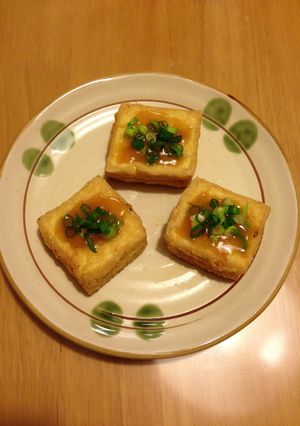 厚揚げの田楽味噌ネギ乗せ☆-レシピのメイン写真