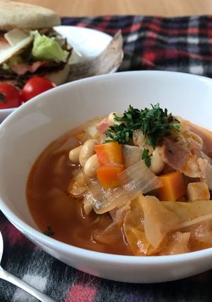 野菜と大豆のミネストローネ-レシピのメイン写真