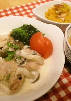 鶏のきのこクリーム-レシピのメイン写真