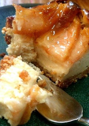 洋梨のベイクドチーズケーキ-レシピのメイン写真