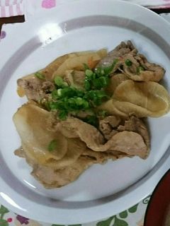 旨い‼大根スライスと豚肉の醤油炒め♪-レシピのメイン写真