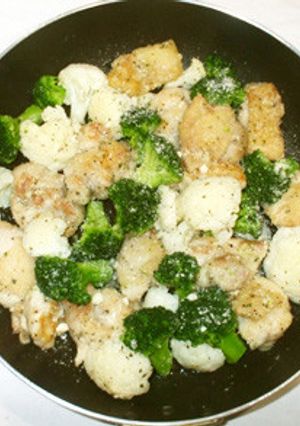 鶏のバジルチーズ焼き♪カリフラワー-レシピのメイン写真