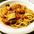 シーフード&きのこのトマトソースパスタ