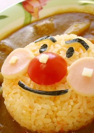 にんじんご飯の☆アンパンマンカレー-レシピのメイン写真