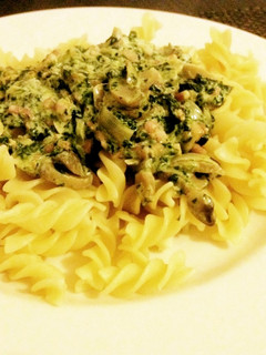 ベーコンとほうれん草のクリームパスタ-レシピのメイン写真