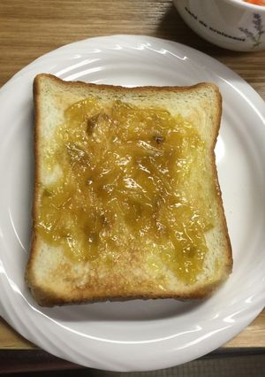柚子と梅のミックスジャムのトースト-レシピのメイン写真