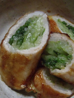 「水菜の黒豚巻」‥すき焼き味-レシピのメイン写真