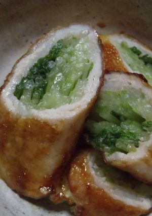 「水菜の黒豚巻」‥すき焼き味-レシピのメイン写真