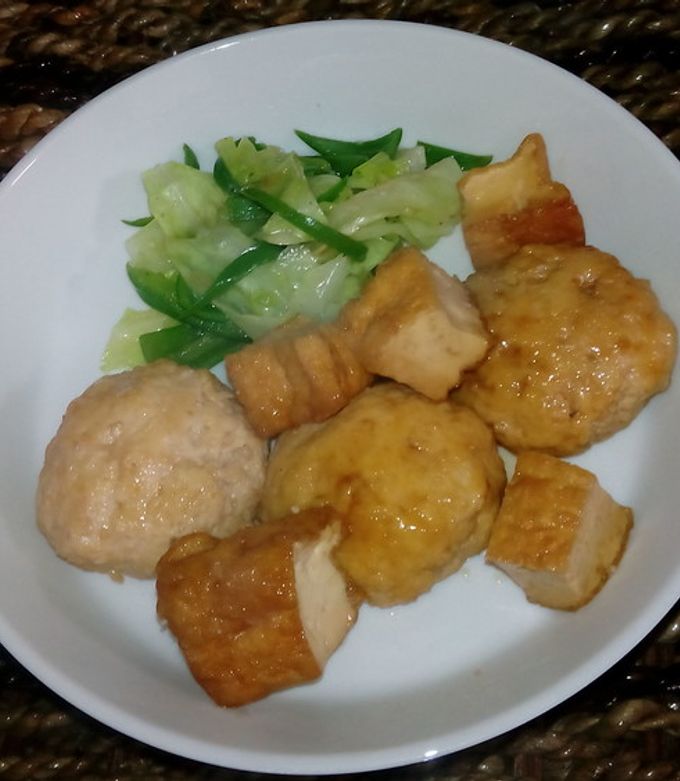 鶏つくねと厚揚げの甘辛 by のりぴん母さん 【クックパッド】 簡単