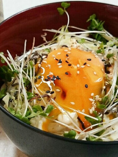 *ごま油香る✳塩キャベツ卵かけご飯*-レシピのメイン写真