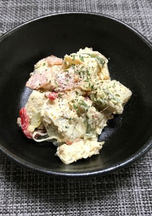 京芋(海老芋)のマスタードホットサラダ-レシピのメイン写真