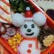 キャラ弁♡雪だるまミッキー 簡単