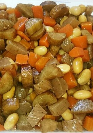 簡単ヘルシー美味しい☆野菜とお豆の煮物♪-レシピのメイン写真