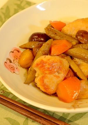 ごぼう茶の鶏ごぼう煮込み-レシピのメイン写真
