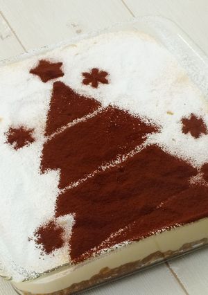 クリスマスにしろあんを使ったティラミス-レシピのメイン写真