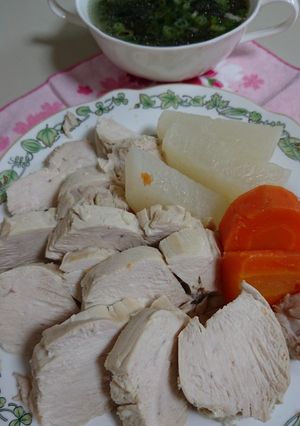 圧力鍋、簡単!むね肉と大根ボイル。-レシピのメイン写真