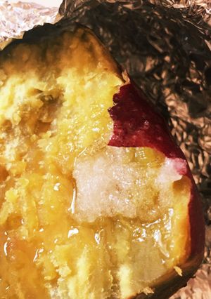 バター代用！焼き芋に塩ココナッツオイル！-レシピのメイン写真