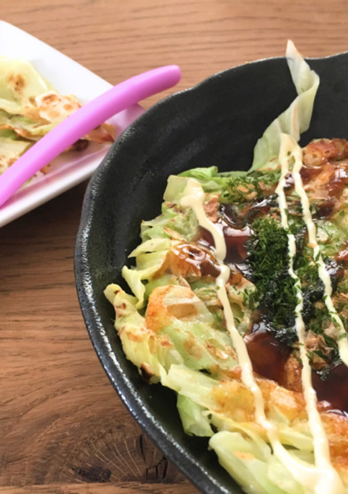 子供と一緒に♡ダイエットお好み焼き꙳-レシピのメイン写真