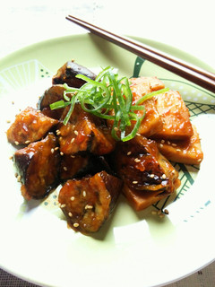なすと高野豆腐のコチュジャン照り焼き-レシピのメイン写真