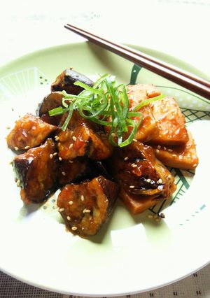 なすと高野豆腐のコチュジャン照り焼き-レシピのメイン写真
