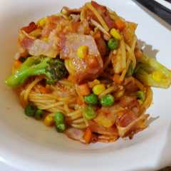 รูปของ 簡単ケチャップパスタ♪♪♪