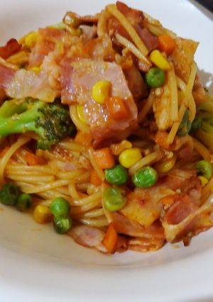 簡単ケチャップパスタ♪♪♪-レシピのメイン写真