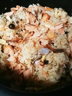 鮭!バターにんにく炊き込みご飯-レシピのメイン写真