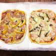 お手軽トースターピザ2種〜セモリナ粉使用