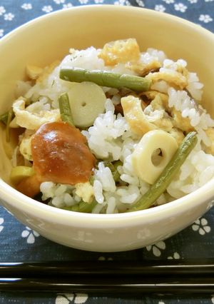 切り餅で簡単♪山菜おこわ-レシピのメイン写真