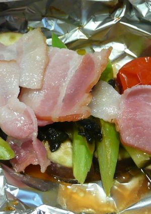 茄子ベーのバター醤油ホイル焼き-レシピのメイン写真