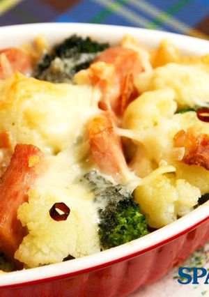カリフラワーとブロッコリーのオーブン焼き-レシピのメイン写真