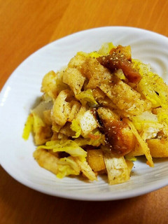 白菜と油揚げの梅肉山椒和え-レシピのメイン写真