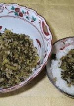 高菜と豚ひき肉の炒め物（チャーハンの素）-レシピのメイン写真