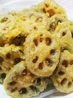 簡単美味!れんこんの天ぷら♪-レシピのメイン写真