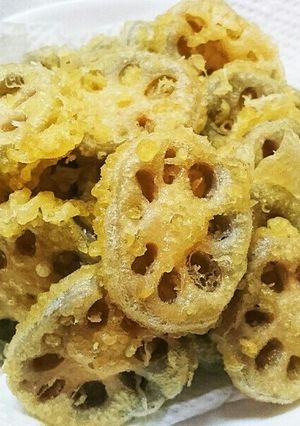 簡単美味！れんこんの天ぷら♪-レシピのメイン写真