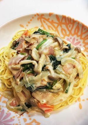 牛乳だけでクリーミーパスタ-レシピのメイン写真