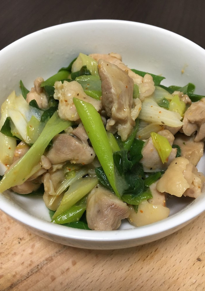 鶏モモとネギの味噌炒め-レシピのメイン写真