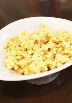 糖質制限中のご飯代わりに♡卵豆腐ご飯！-レシピのメイン写真