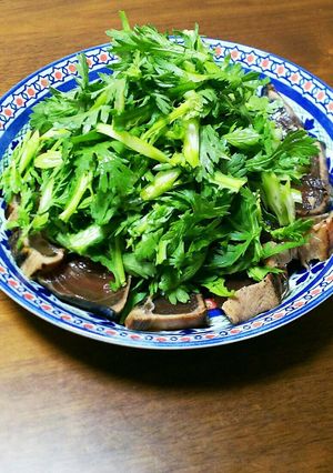 簡単！カツオのたたき 春菊盛り-レシピのメイン写真