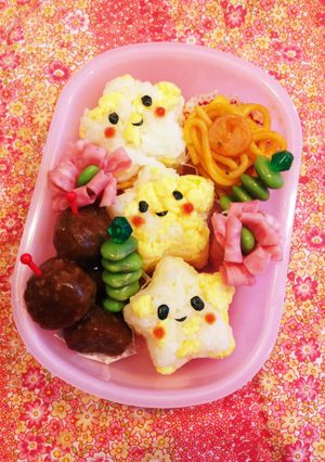 キャラ弁♡おほしさま三兄弟-レシピのメイン写真