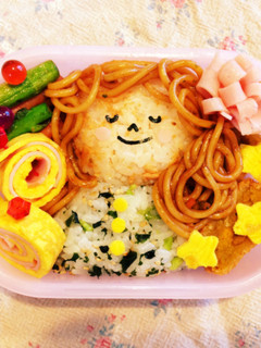 お弁当♡花の髪飾りの女の子-レシピのメイン写真