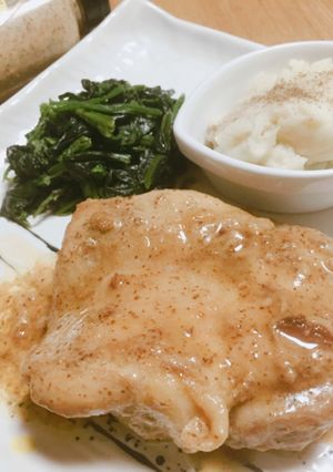 餡改！チキンの粒マスタードクリームソース-レシピのメイン写真