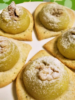 緑茶入りサブレ♡スイートポテトのせ-レシピのメイン写真