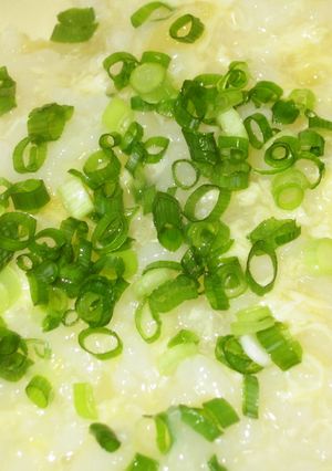 寒い朝に！生姜の効いた卵のお粥！-レシピのメイン写真