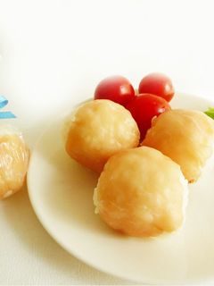 生ハムとクリームチーズの手毬寿司おにぎり-レシピのメイン写真