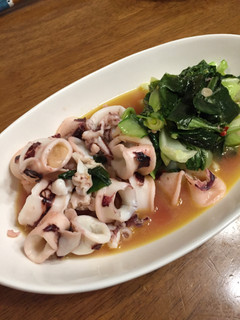 イカと青菜の炒め物-レシピのメイン写真